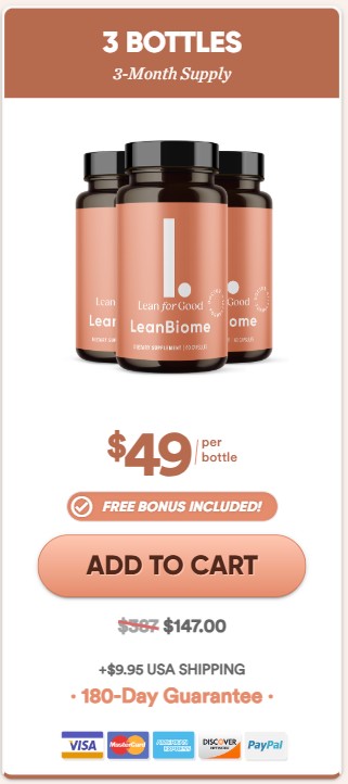 3 Bottles LeanBiome