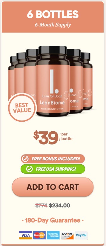 6 Bottles LeanBiome